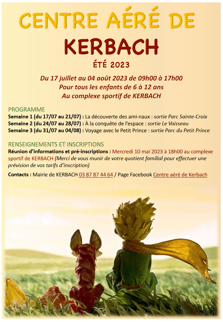 affiche centre aere 2023